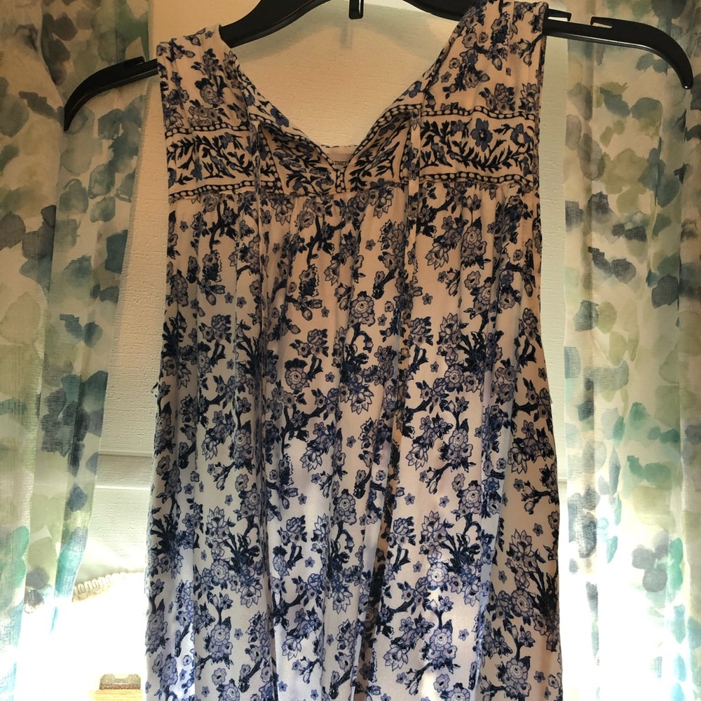 Cute floral boho tank top
